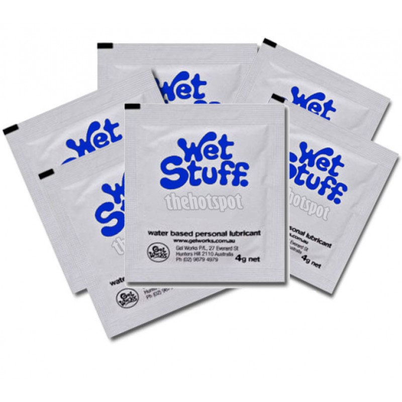 Wet Stuff Lubricant with Vitamin E - 4g Sachets